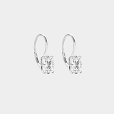 Diana Leverback Rectangular Earrings