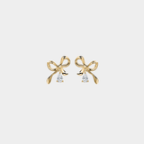 Amaris Bow Pear Danger Earrings