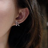 Amaris Bow Pear Danger Earrings