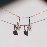 Diana Leverback Rectangular Earrings